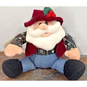 T.L. Toys Musical Animated Country Santa Claus Plush Sings Santa Claus Is Coming